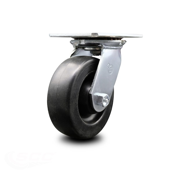 6 Inch Heavy Duty Top Plate Polyolefin Swivel Caster with Ball Bearing SCC